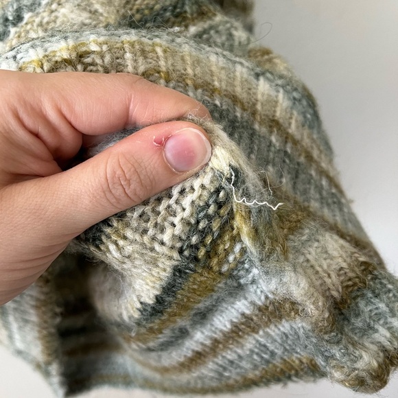 BDG Urban Outfitters Striped Textured Wool Blend Slouchy Sweater Women's Size S - Picture 12 of 12